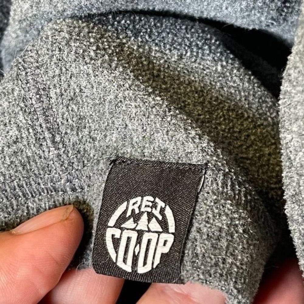 REI Co-Op 1/4 Zip Soft Gray Pullover Sweater Sz XL - Picture 4 of 6